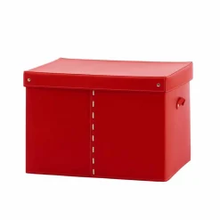 Limac Design Bürozubehör-Moderne Aufbewahrungsbox aus regeneriertem Leder Made in Italy - Gabry