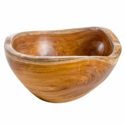 Viadurini Bathroom Holzwaschbecken-Moderne Aufsatzspüle aus natürlichem Teakholz Vigevano