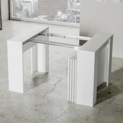 Viadurini Living Ausziehbarer Konsolentisch-Moderne ausziehbare Konsole 296 cm aus Melaminholz, hergestellt in Italien – Ariella