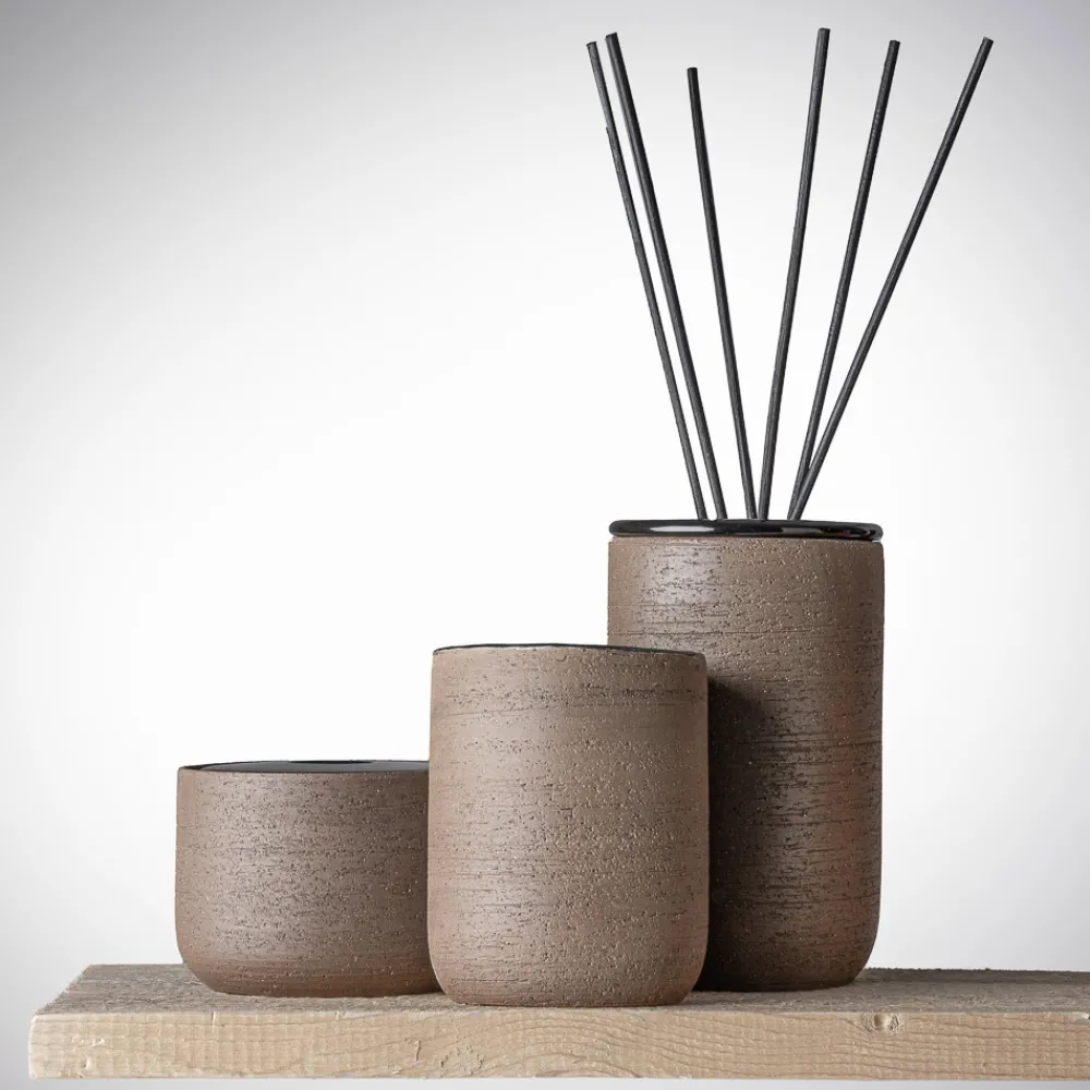 Viadurini Bathroom Badzubehör-Moderne Badezimmeraccessoires aus schwarz glasiertem Ton Made in Italy - Antonella