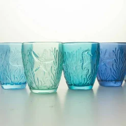 Viadurini Kitchen Gläser Set-Moderne blau gefärbte Gläser 12 Stück Water Service - Mazara