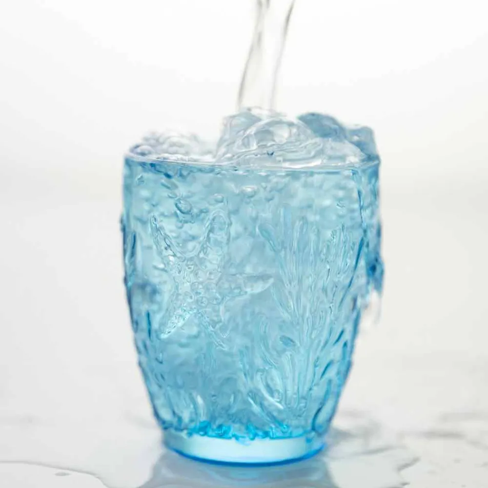 Viadurini Kitchen Gläser Set-Moderne blau gefärbte Gläser 12 Stück Water Service - Mazara