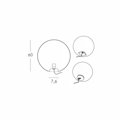 SLIDE Moderne Tischlampen-Moderne Boden- / Tischlampe Globus, hergestellt in Italien