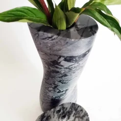 Viadurini Living Deko Vasen-Moderne dekorative Vase aus Bardiglio Fiorito Marmor Made in Italy - Dido