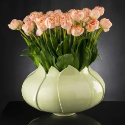 Viadurini Living Deko Vasen-Moderne dekorative Vase aus farbiger Keramik, handgefertigt in Italien - Onyx