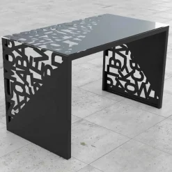 Mabele Design Schreibtische-Moderne Design Schreibtisch Kattedra 160x80x75 , Made in Italy