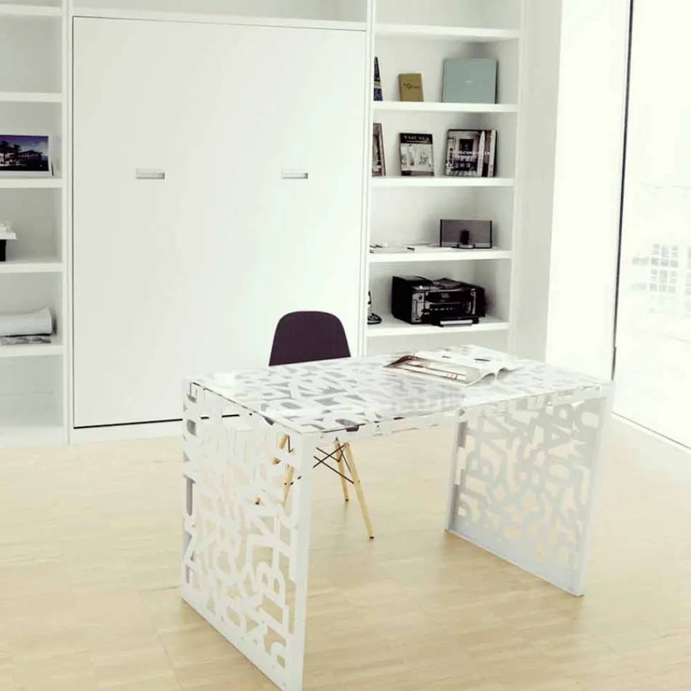 Mabele Design Schreibtische-Moderne Design Schreibtisch Kattedra 120x65x75 , Made in Italy