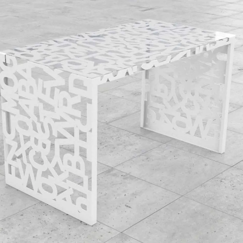 Mabele Design Schreibtische-Moderne Design Schreibtisch Kattedra 120x65x75 , Made in Italy