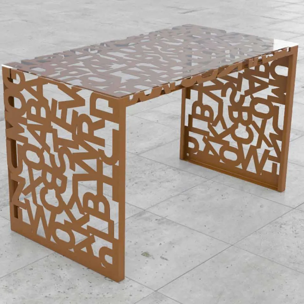 Mabele Design Schreibtische-Moderne Design Schreibtisch Kattedra 120x65x75 , Made in Italy