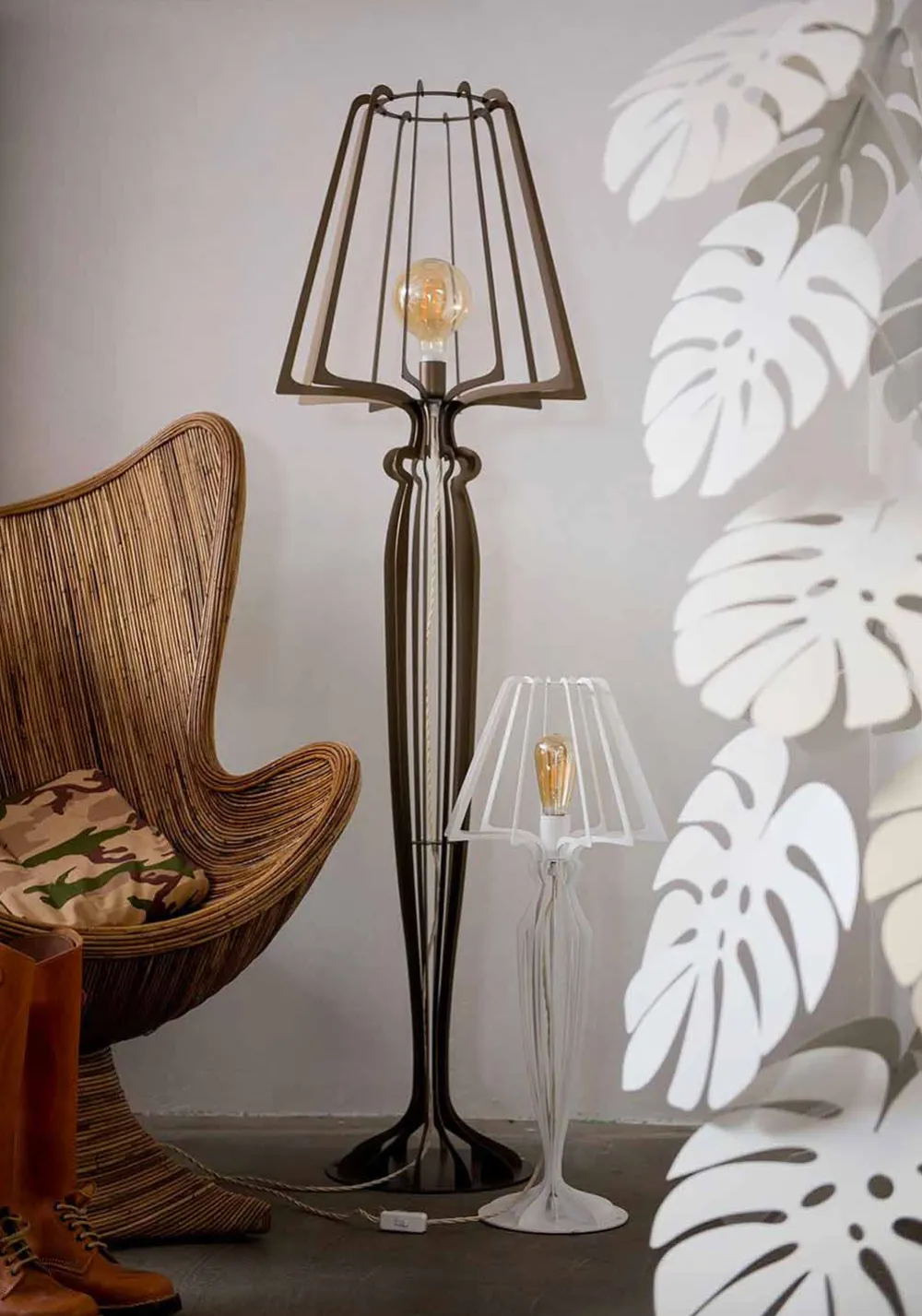 Viadurini Lighting Moderne Stehlampen-Moderne Design Stehlampe aus Eisen Made in Italy - Giunone