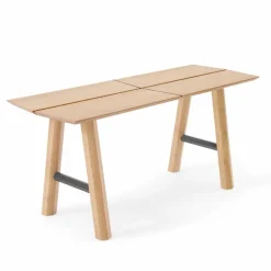 Viadurini Living Moderne Wohnzimmerbank-Moderne Designbank aus Eschenholz mit furniertem Sitz - Andria