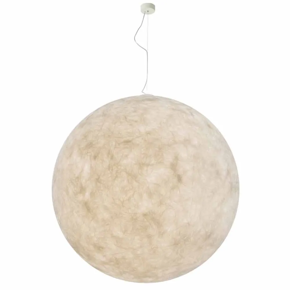 In-es.artdesign Moderne Pendelleuchten-Moderne Design-Leuchter Weißer Mond in Nebulite