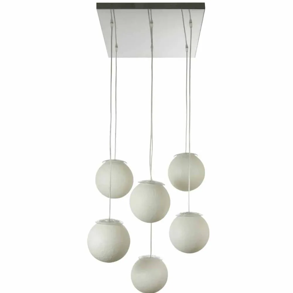 In-es.artdesign Moderne Kronleuchter-Moderne Design-Lüster Sei Lune aus Nebulit