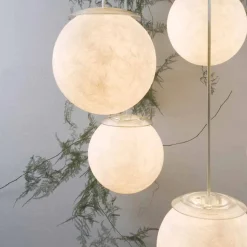 In-es.artdesign Moderne Kronleuchter-Moderne Design-Lüster Sei Lune aus Nebulit