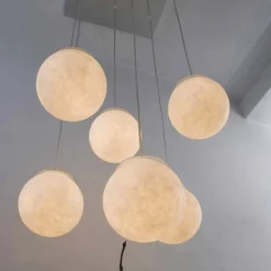 In-es.artdesign Moderne Kronleuchter-Moderne Design-Lüster Sei Lune aus Nebulit