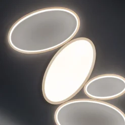 Viadurini Lighting Moderne Deckenleuchten-Moderne dimmbare LED-Deckenlampe aus weißem oder goldenem Metall - Raissa