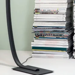 Viadurini Lighting Moderne Stehlampen-Moderne dimmbare LED-Stehlampe aus schwarzem, goldenem oder weißem Metall - Gondola