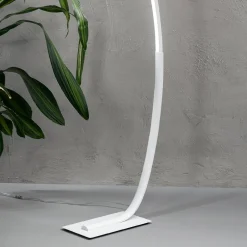 Viadurini Lighting Moderne Stehlampen-Moderne dimmbare LED-Stehlampe aus schwarzem, goldenem oder weißem Metall - Gondola