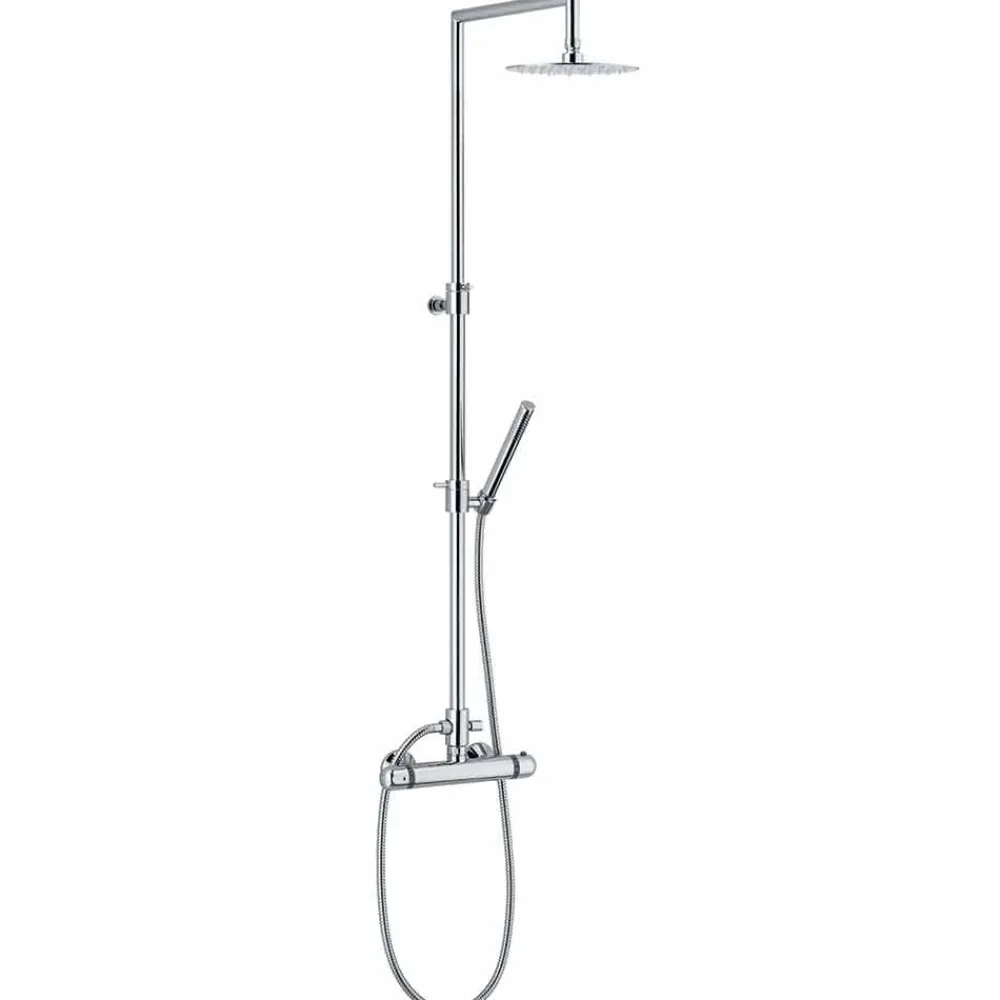 Viadurini Taps Duschsäulen-Moderne Duschsäule in Messing Chrom Finish Made in Italy - Gallo