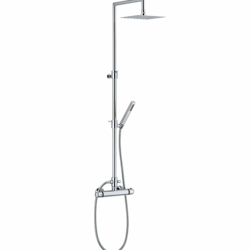 Viadurini Taps Duschsäulen-Moderne Duschsäule in Messing Chrom Finish Made in Italy - Gallo