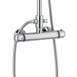 Viadurini Taps Duschsäulen-Moderne Duschsäule in Messing Chrom Finish Made in Italy - Gallo