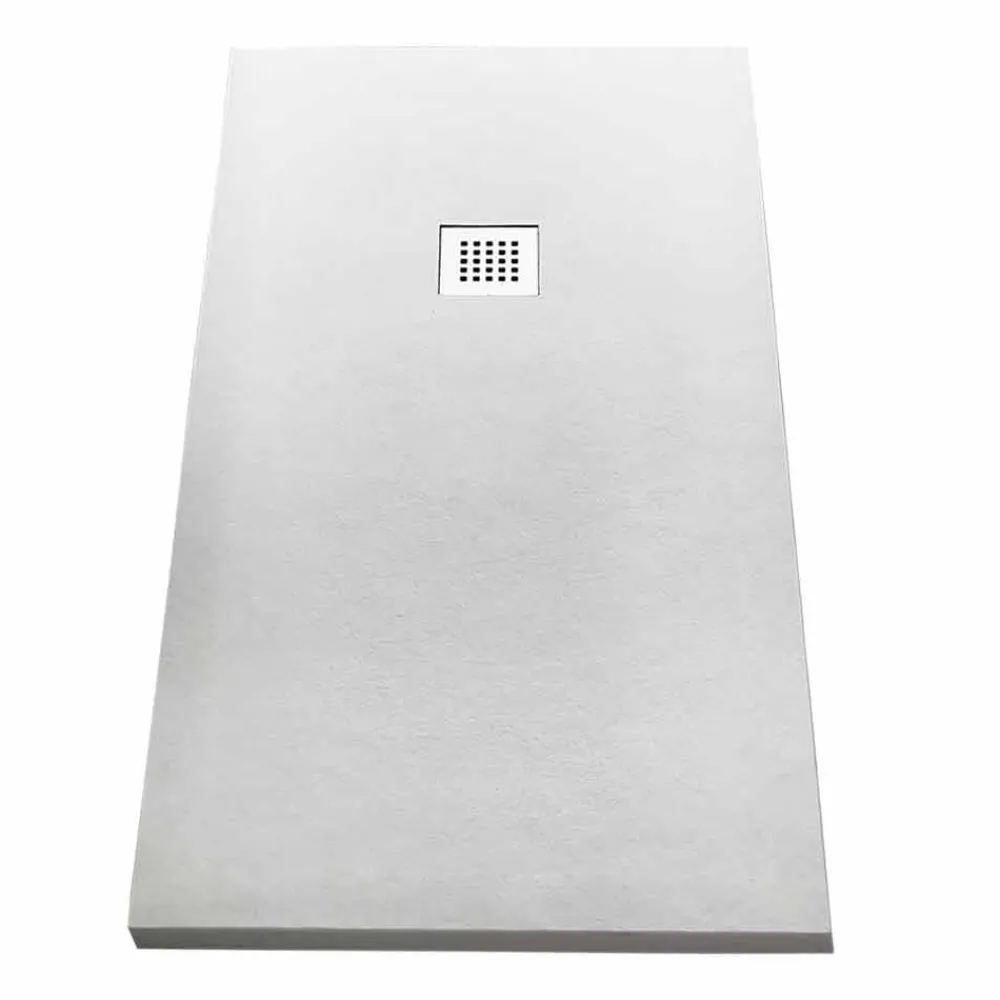 Viadurini Bathroom Rechteckige Duschwannen-Moderne Duschwanne 160x70 in Resin Stone Effect Finish - Domio