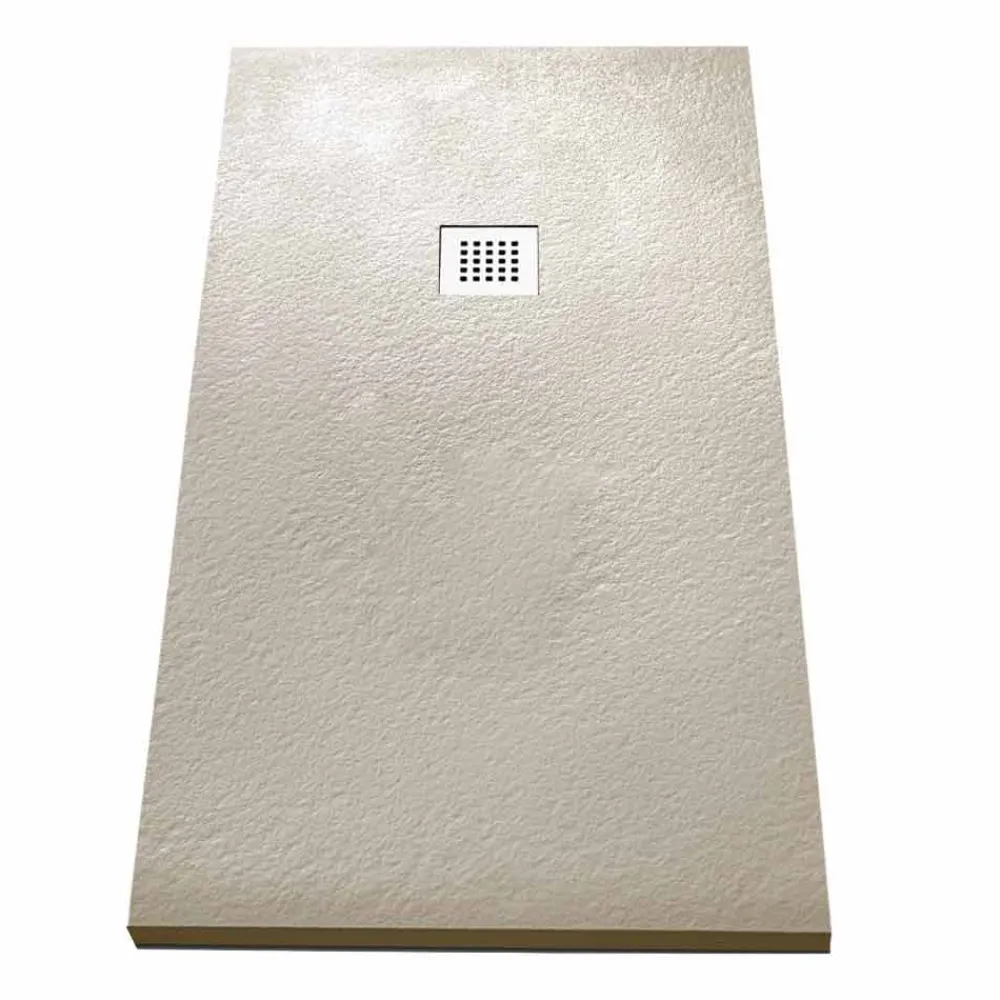 Viadurini Bathroom Rechteckige Duschwannen-Moderne Duschwanne 160x70 in Resin Stone Effect Finish - Domio