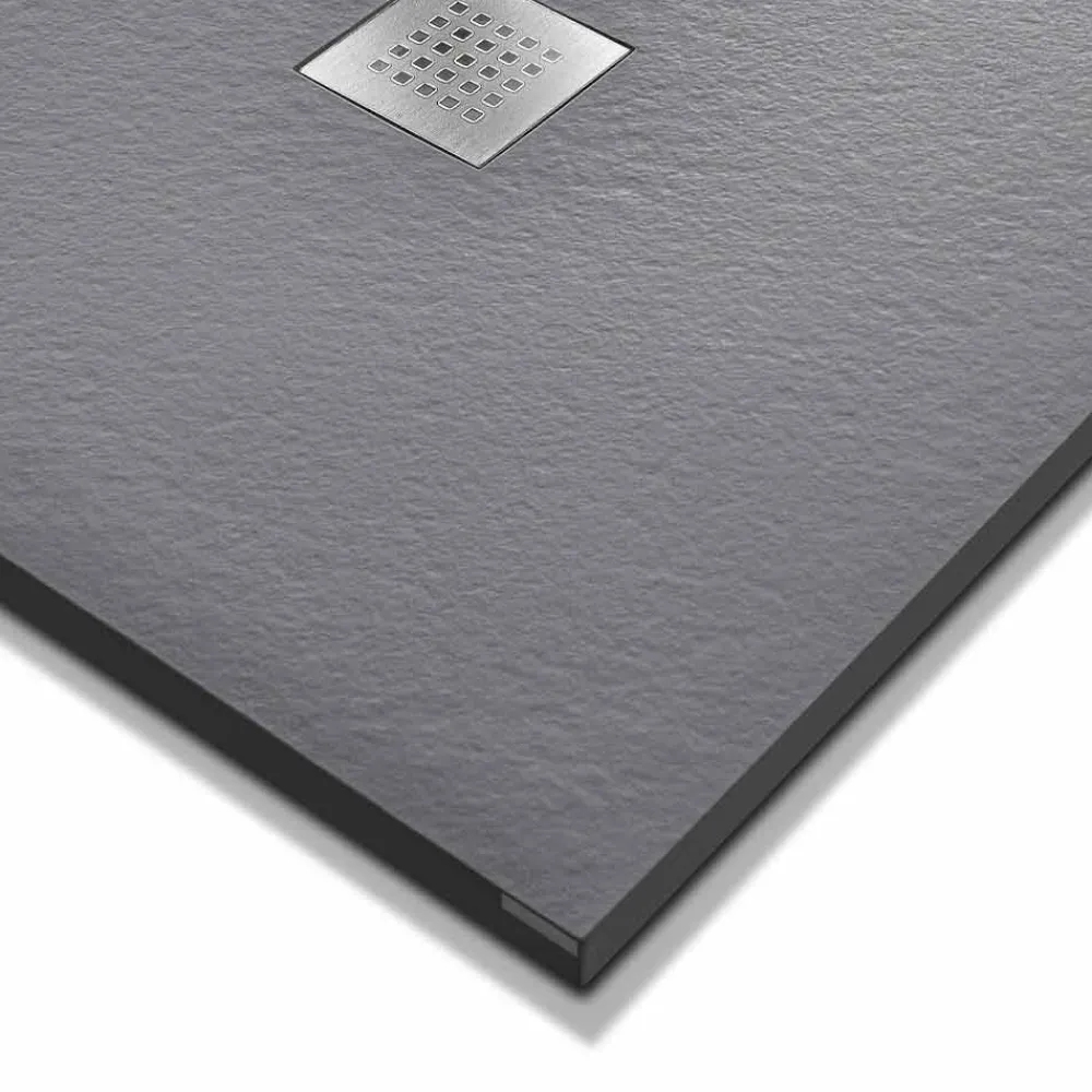 Viadurini Bathroom Rechteckige Duschwannen-Moderne Duschwanne 160x70 in Resin Stone Effect Finish - Domio