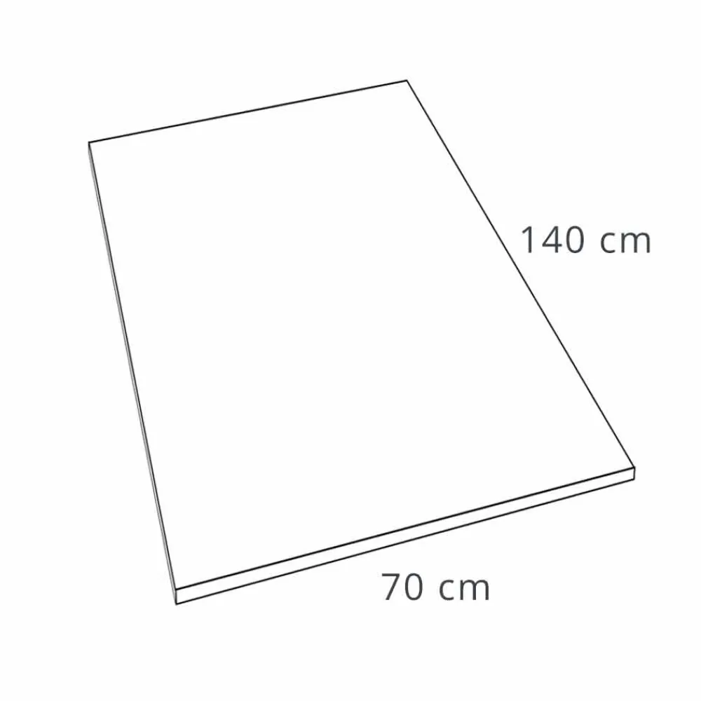 Viadurini Bathroom Rechteckige Duschwannen-Moderne Duschwanne 140x70 in weißem Samteffekt - Estimo