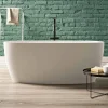 Viadurini Bathroom Freistehende Badewannen-moderne Freestanding Badewanne Solid Surface Design glänzend/ matt - Velo
