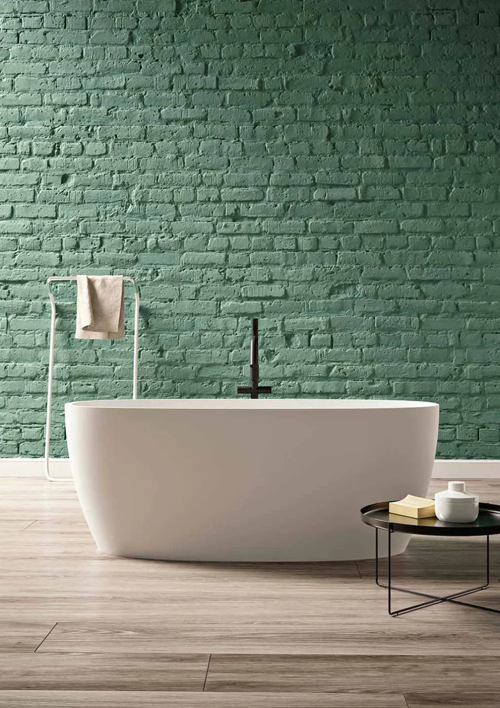 Viadurini Bathroom Freistehende Badewannen-moderne Freestanding Badewanne Solid Surface Design glänzend/ matt - Velo