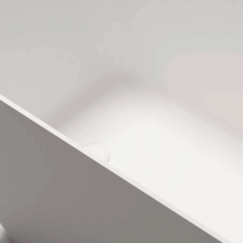 Viadurini Bathroom Freistehende Badewannen-moderne freistehende Badewanne weiss matt/ glänzend, - Face