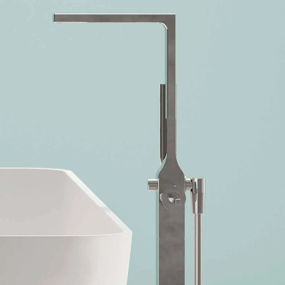 Viadurini Bathroom Freistehende Badewannen-moderne freistehende Badewanne weiss matt/ glänzend, - Face