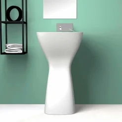 Viadurini Bathroom Keramikwaschbecken-Moderne freistehende Spüle in Keramik made in Italy, Firmino