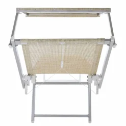 Viadurini in the Garden Sonnenliegen-Moderne Garten Chaiselongue mit Sonnenschirm und liegender Rückenlehne - Arnold