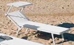 Viadurini in the Garden Sonnenliegen-Moderne Garten Chaiselongue mit Sonnenschirm und liegender Rückenlehne - Arnold