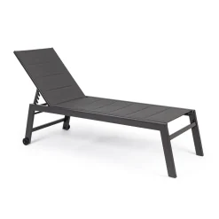 Viadurini in the Garden Sonnenliegen-Moderne Gartenliege aus Aluminium mit Rädern für den Außenbereich - Franz