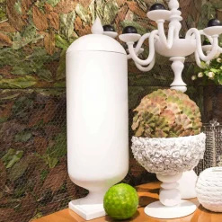 Viadurini Living Deko Vasen-Moderne handgefertigte weiße Keramikvase Made in Italy - Chantal