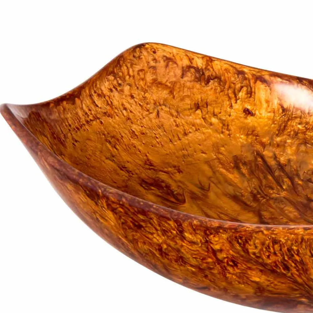 Viadurini Bathroom Harzwaschbecken-Moderne handgemachte Countertop-Wanne im Harz - Malgrate