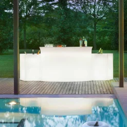 SLIDE Gartenideen|Bartheke Für Zuhause-Moderne helle Bartheke im Freien Break Bar hergestellt in Italien