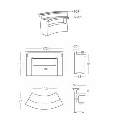 SLIDE Gartenideen|Bartheke Für Zuhause-Moderne helle Bartheke im Freien Break Bar hergestellt in Italien