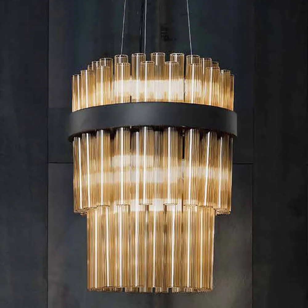 Viadurini Lighting Moderne Pendelleuchten-Moderne Hängelampe aus mundgeblasenem Luxusglas Made in Italy - Maesta