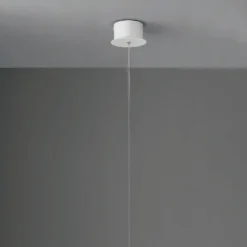 Viadurini Lighting Moderne Pendelleuchten-Moderne Hängelampe mit LED-Licht aus lackiertem Metall – Lärche