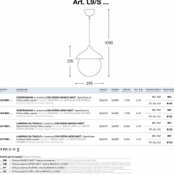 Aldo Bernardi Designer Pendelleuchten-Moderne Hängeleuchte aus Keramik Gli Illustri 9