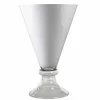 Viadurini Living Deko Vasen-Moderne Indoor-Vase aus weißem und transparentem Glas Made in Italy - Romantic