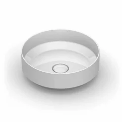 Viadurini Bathroom Keramikwaschbecken-Moderne kreisförmige Spüle in Keramik hergestellt in Italien, Yoel