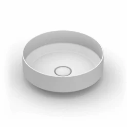 Viadurini Bathroom Keramikwaschbecken-Moderne kreisförmige Spüle in Keramik hergestellt in Italien, Yoel