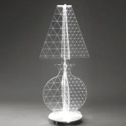 Viadurini Lighting Moderne Stehlampen-Moderne laserbeschriftete Plexiglas-Stehlampe 3 Größen - Raissa