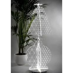 Viadurini Lighting Moderne Stehlampen-Moderne laserbeschriftete Plexiglas-Stehlampe 3 Größen - Raissa