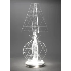Viadurini Lighting Moderne Stehlampen-Moderne laserbeschriftete Plexiglas-Stehlampe 3 Größen - Raissa